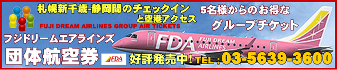 札幌新千歳-静岡間のフジドリームエアラインズ団体航空券のチェックインと空港アクセス